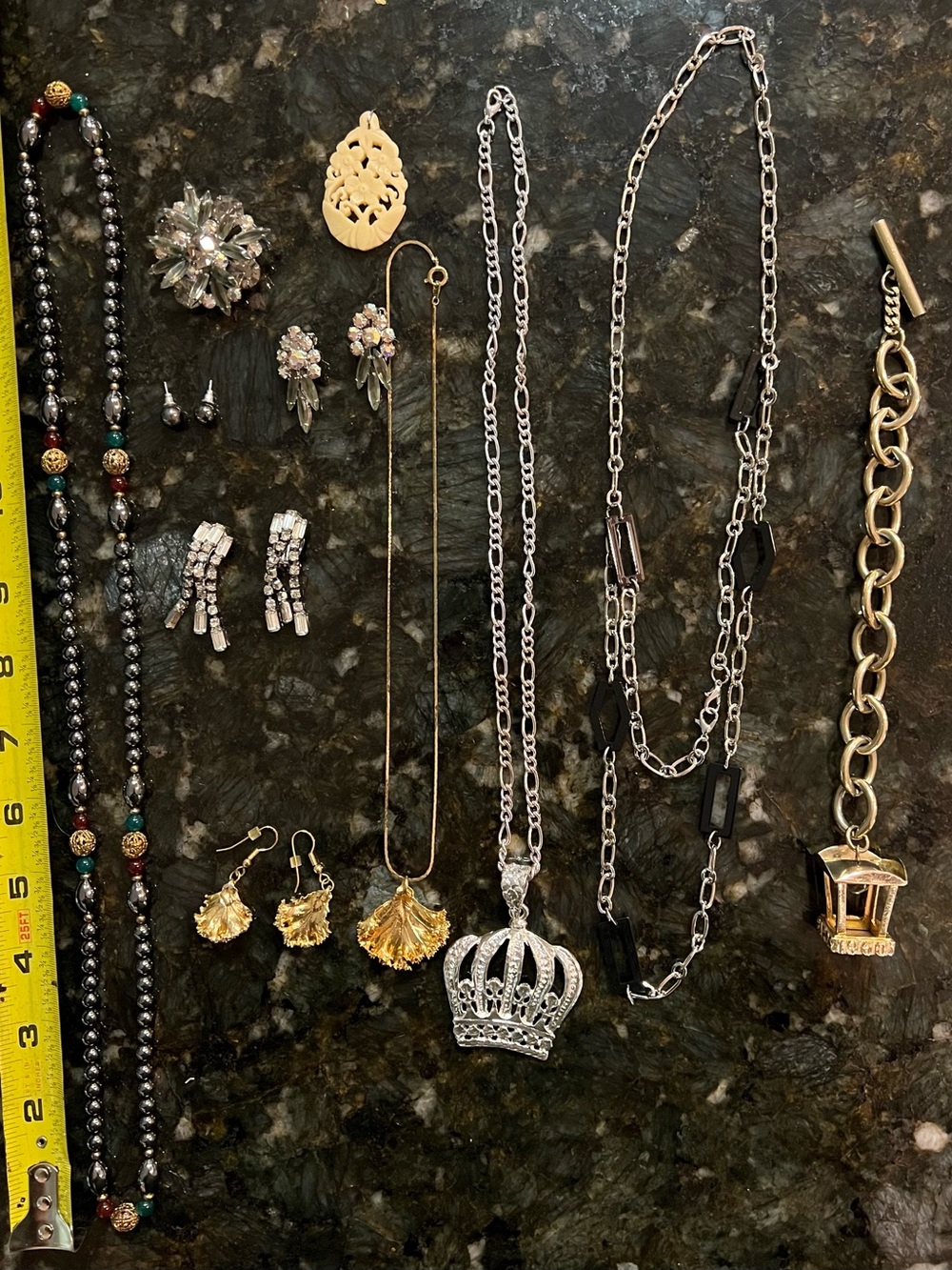 Crown Pendant Silver Necklace - Unbranded